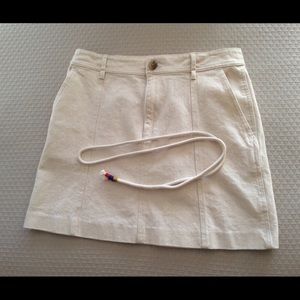 Madewell off white/cream skirt